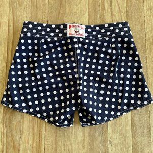 Birdwell Beach Britches Womens Size 6 Blue White Polka Dot Board Shorts